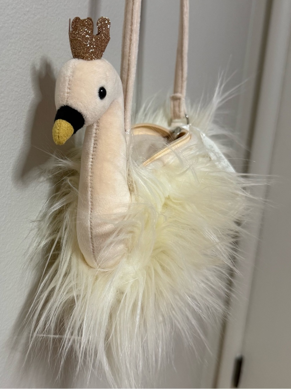 Jellycat London Fancy Princess Swan Fluffy Plush Tiara Fancies Bag